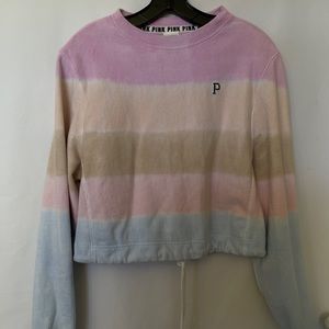 Pink womens short sweater